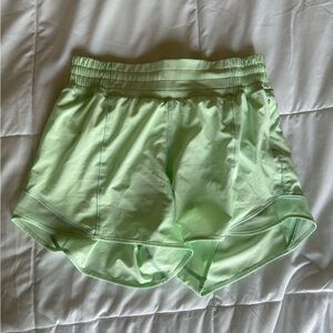 Lululemon Hotty Hot Short 4in Mint Green
